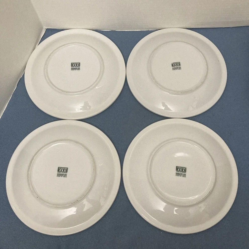 VTG Pottery Barn White Du Jour Suppertime 10
